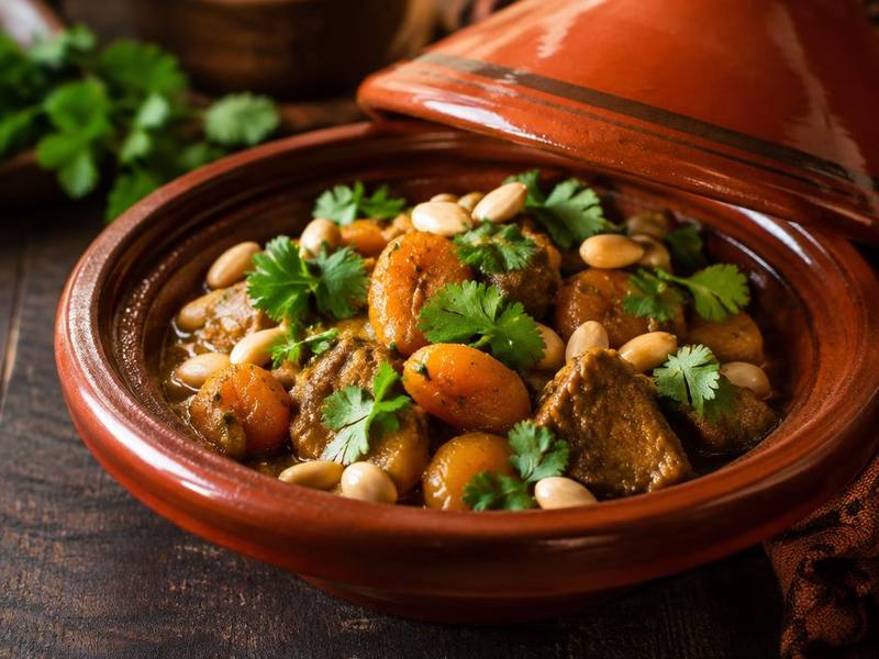 Moroccan Lamb Tagine with Apricots